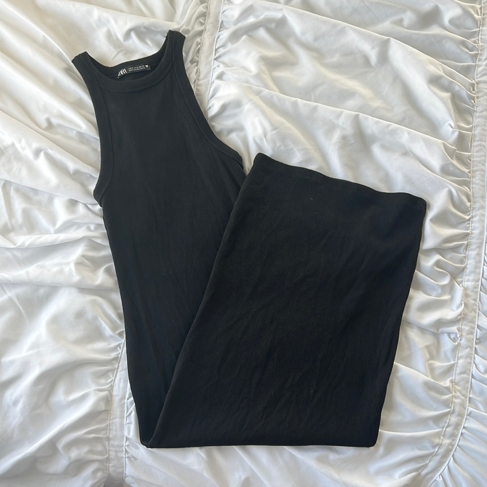 Ribbed Midi Bodycon Dress Zara